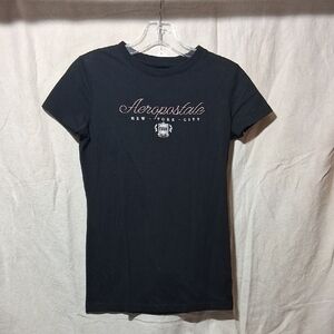 Aeropostale Black Tee with NYC Graphic